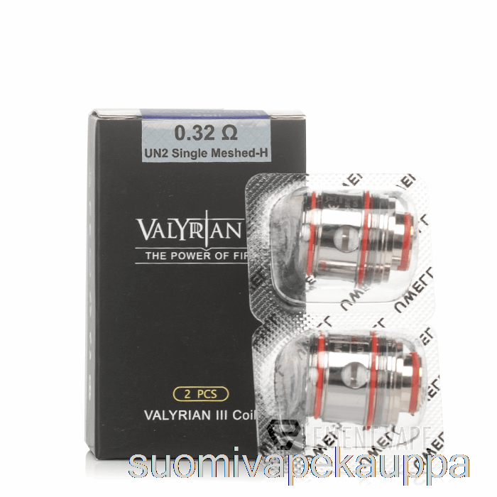 Vape Kauppa Uwell Valyrian 3 Vaihtokelaa 0.32ohm Un2 Coils